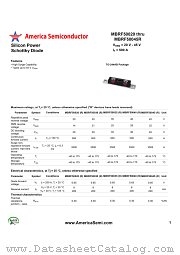MBRF50035R datasheet pdf America Semiconductor
