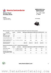 MBRH20035R datasheet pdf America Semiconductor
