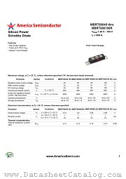 MBRT600100R datasheet pdf America Semiconductor
