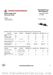MUR10005CT datasheet pdf America Semiconductor