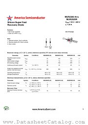 MUR2520 datasheet pdf America Semiconductor
