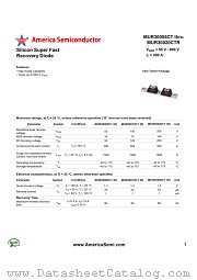 MUR30010CT datasheet pdf America Semiconductor