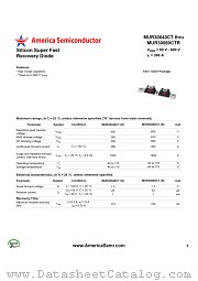 MUR30060CTR datasheet pdf America Semiconductor