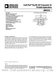 ADM101E datasheet pdf Analog Devices
