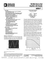 AD8041 datasheet pdf Analog Devices