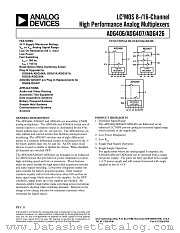 ADG407 datasheet pdf Analog Devices
