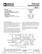 OP177 datasheet pdf Analog Devices