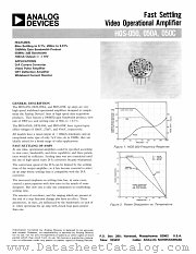 HOS-050G datasheet pdf Analog Devices