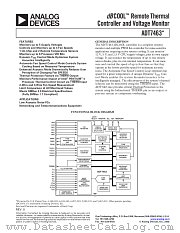 ADT7463 datasheet pdf Analog Devices