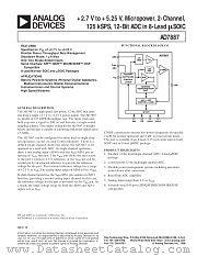 AD7887 datasheet pdf Analog Devices
