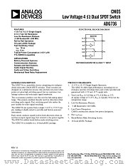 ADG736 datasheet pdf Analog Devices