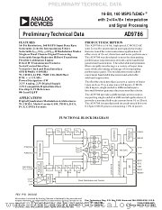 AD9786 datasheet pdf Analog Devices