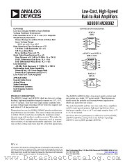 AD8092 datasheet pdf Analog Devices
