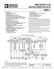 AD9857 datasheet pdf Analog Devices