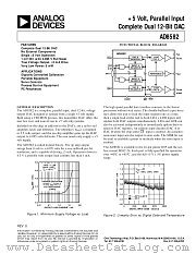 AD8582 datasheet pdf Analog Devices