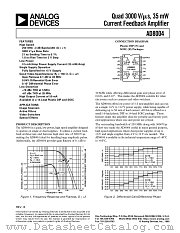 AD8004 datasheet pdf Analog Devices