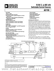 AD7709 datasheet pdf Analog Devices