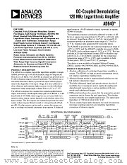 AD640 datasheet pdf Analog Devices