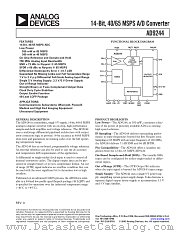 AD9244 datasheet pdf Analog Devices