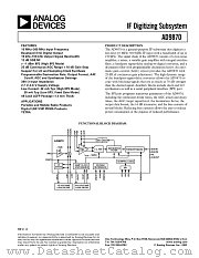 AD9870 datasheet pdf Analog Devices