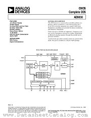 AD9830 datasheet pdf Analog Devices