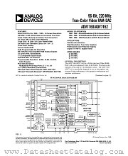 ADV7162 datasheet pdf Analog Devices