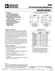 ADG508A datasheet pdf Analog Devices