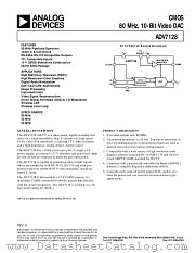 ADV7128 datasheet pdf Analog Devices