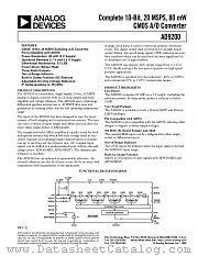 AD9200 datasheet pdf Analog Devices