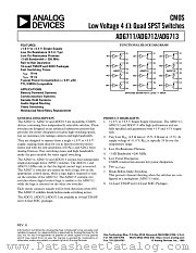 ADG713 datasheet pdf Analog Devices