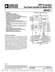 ADP3422 datasheet pdf Analog Devices