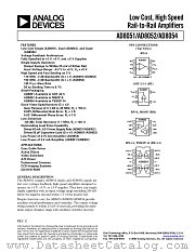 AD8054 datasheet pdf Analog Devices