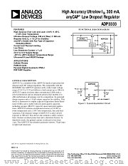 ADP3333 datasheet pdf Analog Devices