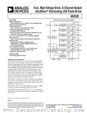 AD8381 datasheet pdf Analog Devices