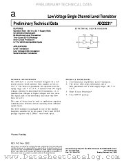 ADG3231 datasheet pdf Analog Devices