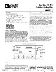 AD603 datasheet pdf Analog Devices