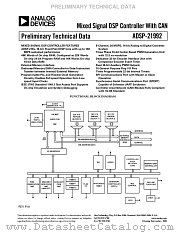 ADSP-21992 datasheet pdf Analog Devices