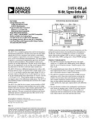 AD7715 datasheet pdf Analog Devices