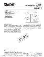 SSM2018 datasheet pdf Analog Devices