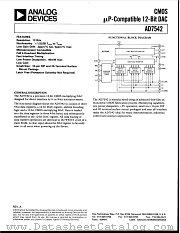 AD7542 datasheet pdf Analog Devices