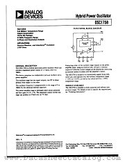OSC1758 datasheet pdf Analog Devices
