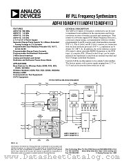 ADF4112 datasheet pdf Analog Devices