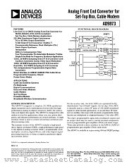 AD9873 datasheet pdf Analog Devices
