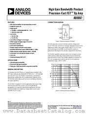 AD8067 datasheet pdf Analog Devices