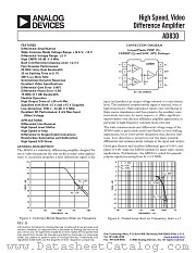 AD830 datasheet pdf Analog Devices