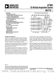 AD7716 datasheet pdf Analog Devices