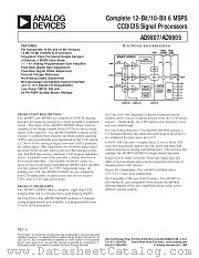 AD9807 datasheet pdf Analog Devices