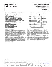 AD9288 datasheet pdf Analog Devices