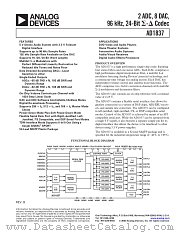 AD1837AS datasheet pdf Analog Devices