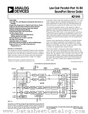 AD1846 datasheet pdf Analog Devices